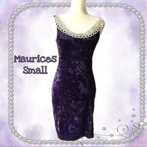 Maurices purple soft Dress with pearl accent